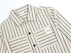 Name It oatmeal stribet skjorte